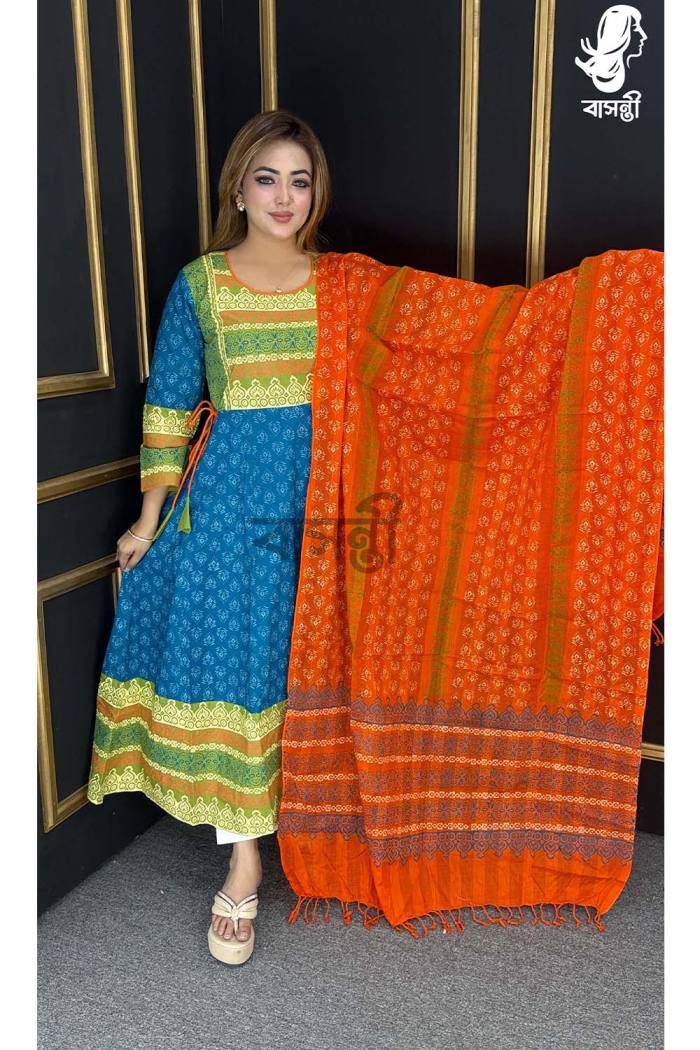 5 (1) আনারকলি টু-পিস - Image 1